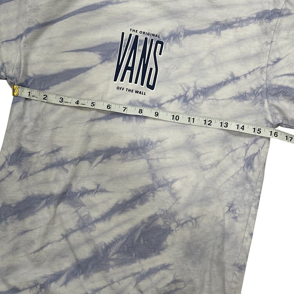 Vans Off The Wall Mens Small Peaked Tie Dye Tee Screen Print Graphic Classic Fit - Picture 8 of 9